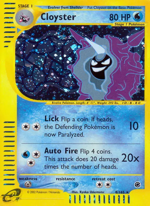 Cloyster, Expedition Base Set 8/165