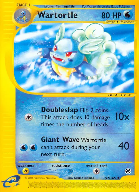 Wartortle, Expedition Base Set 92/165