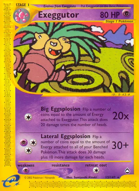 Exeggutor, Aquapolis 13/147