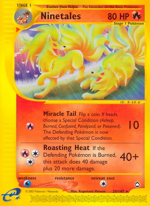 Ninetales, Aquapolis 25/147