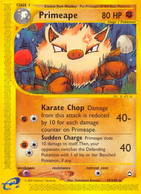 Primeape, Aquapolis 29/147