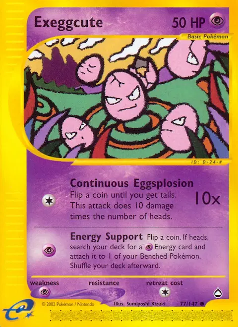Exeggcute, Aquapolis 77/147