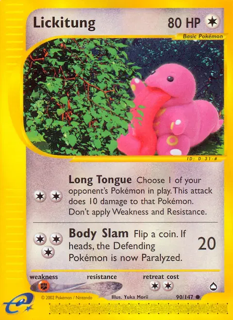 Lickitung, Aquapolis 90/147