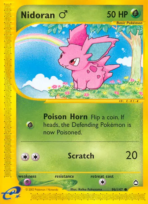 Nidoran ♂, Aquapolis 96/147