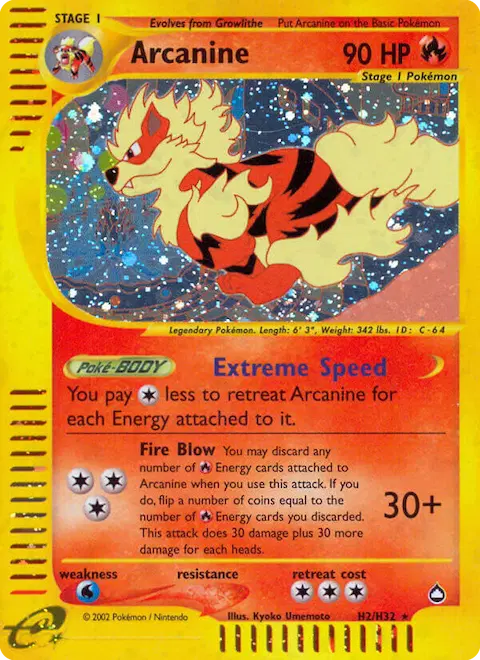Arcanine, Aquapolis H02