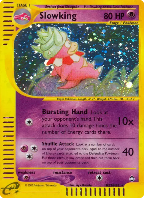 Slowking, Aquapolis H22