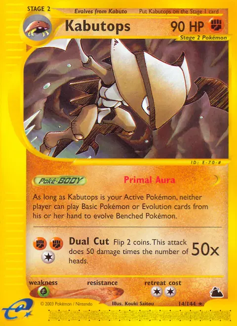 Kabutops, Skyridge 14/144