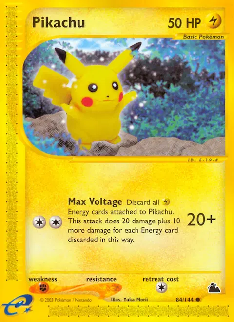 Pikachu, Skyridge 84/144