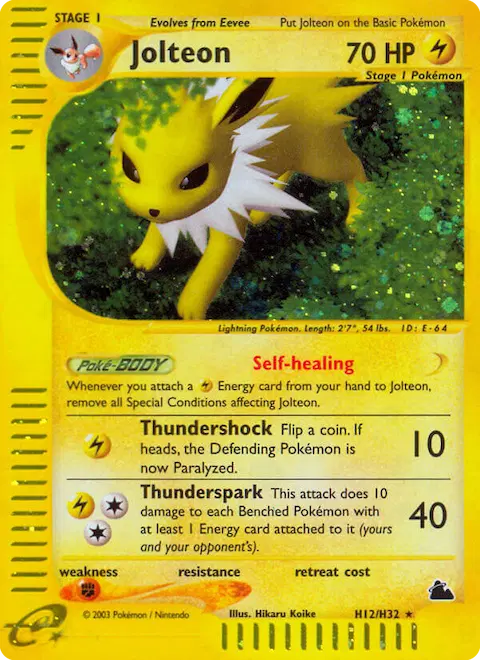 Jolteon, Skyridge H12