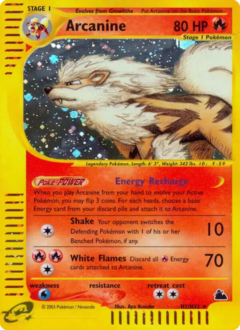 Arcanine, Skyridge H02
