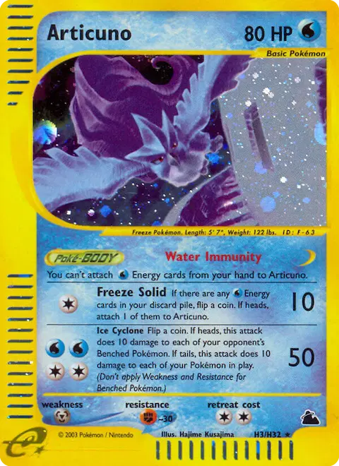 Articuno, Skyridge H03