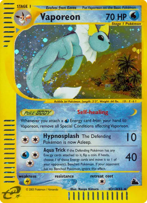 Vaporeon, Skyridge H31