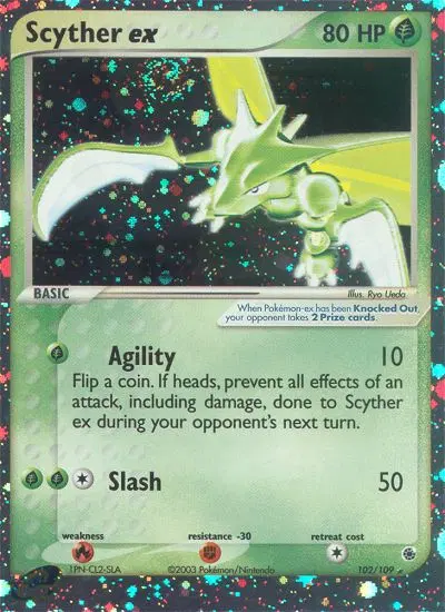 Scyther ex, Ruby & Sapphire 102/109