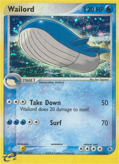 Wailord, Ruby & Sapphire 14/109