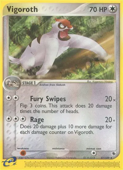 Vigoroth, Ruby & Sapphire 47/109