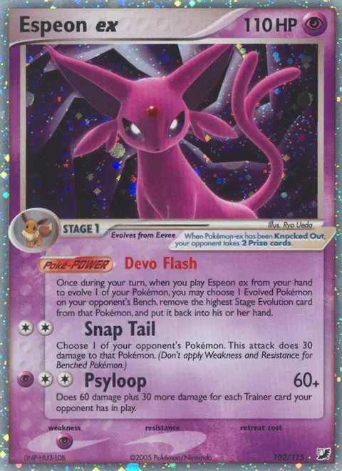 Espeon ex, Unseen Forces 102/115