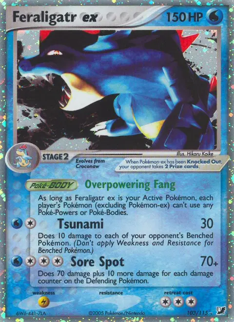 Feraligatr ex, Unseen Forces 103/115