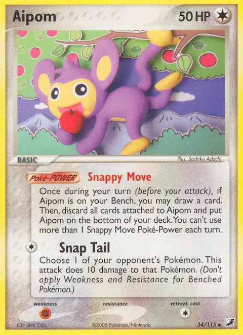 Aipom, Unseen Forces 34/115