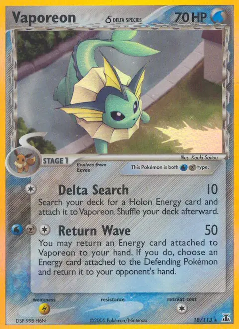 Vaporeon δ, Delta Species 18/113