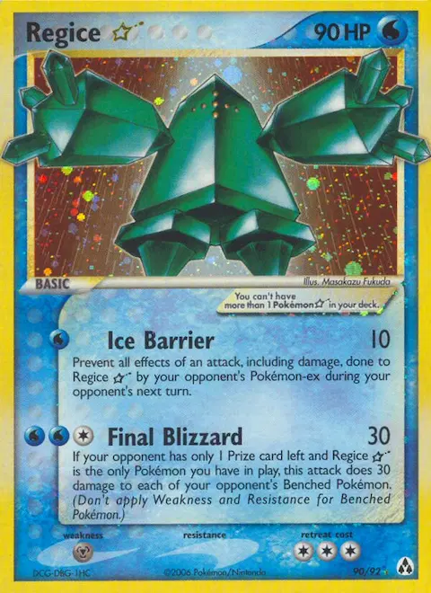 Regice ☆, Legend Maker 90/92