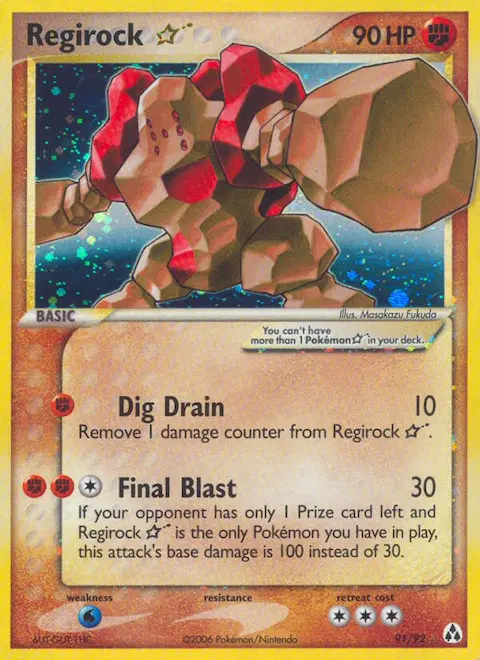 Regirock ☆, Legend Maker 91/92