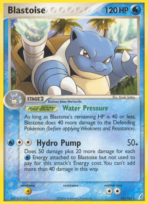 Blastoise, Crystal Guardians 14/100