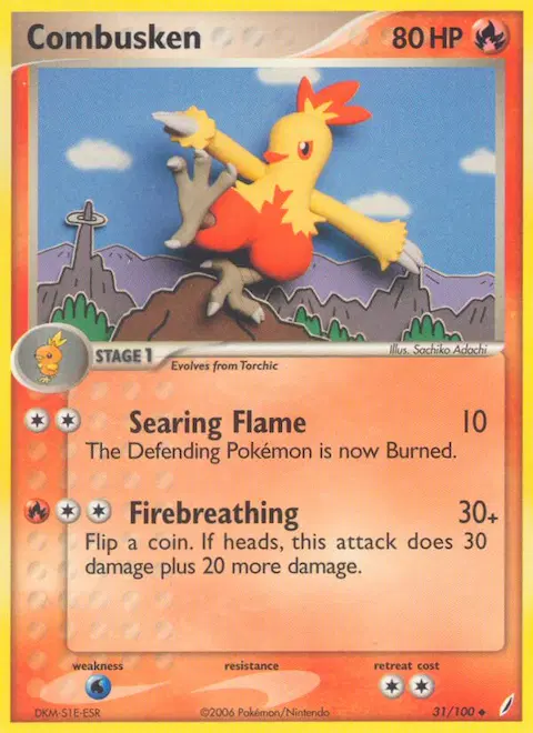 Combusken, Crystal Guardians 31/100