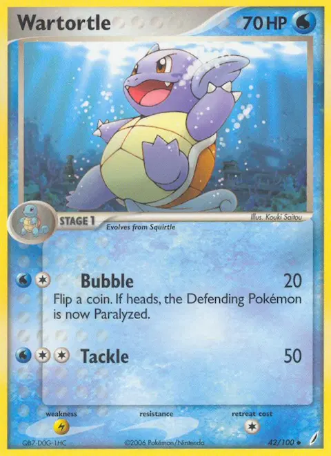 Wartortle, Crystal Guardians 42/100