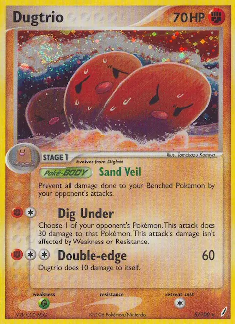 Dugtrio, Crystal Guardians 5/100