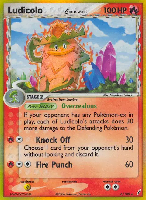 Ludicolo δ, Crystal Guardians 6/100