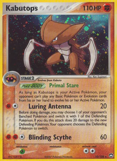 Kabutops, Power Keepers 10/108
