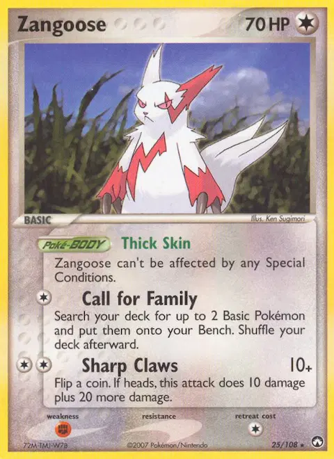 Zangoose, Power Keepers 25/108