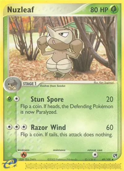 Nuzleaf, Sandstorm 49/100