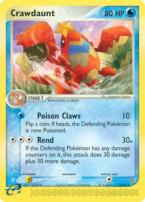 Crawdaunt, Dragon 13/97
