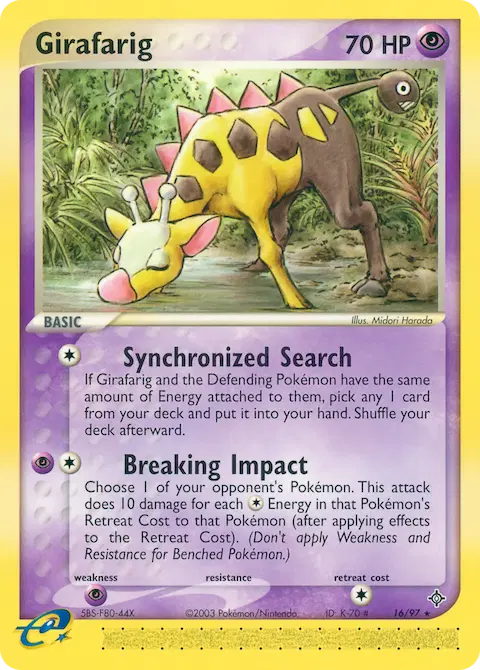 Girafarig, Dragon 16/97