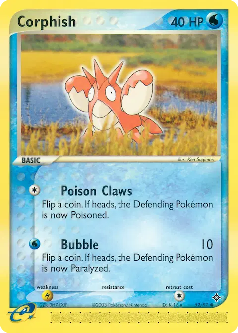 Corphish, Dragon 52/97