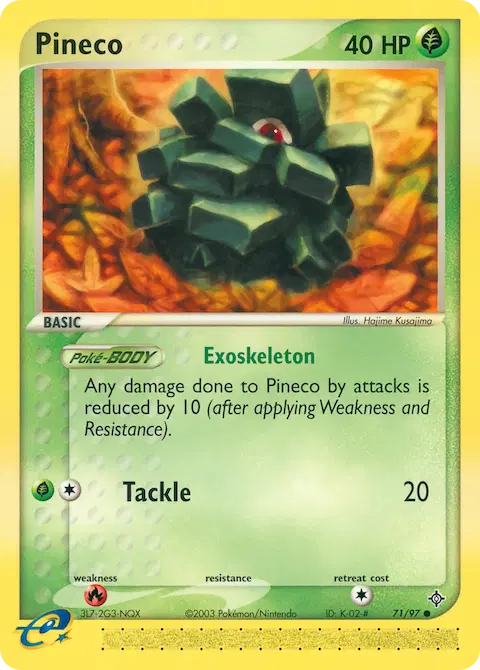 Pineco, Dragon 71/97