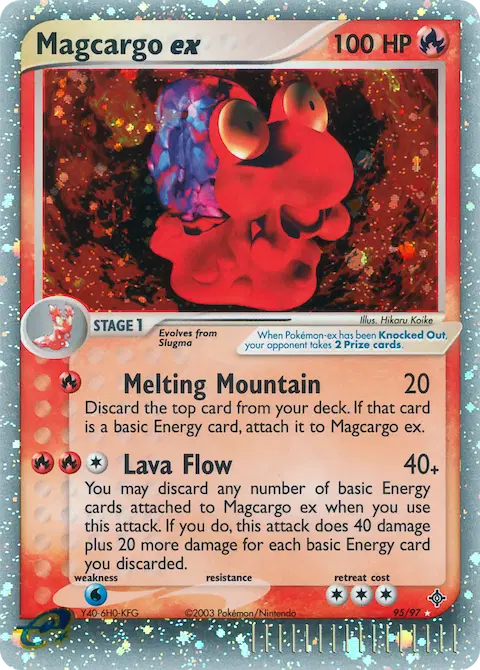 Magcargo ex, Dragon 95/97