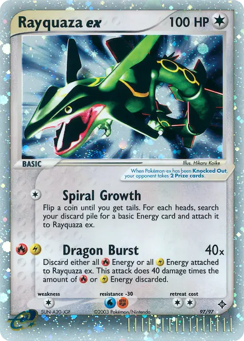 Rayquaza ex, Dragon 97/97