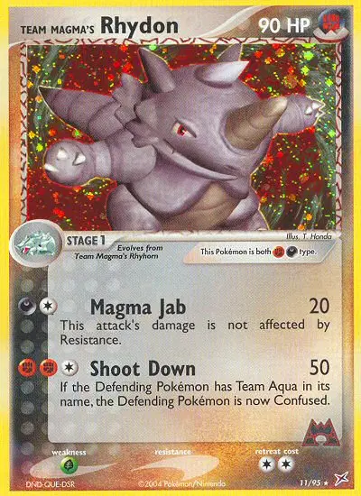 Team Magma's Rhydon, Team Magma vs Team Aqua 11/95