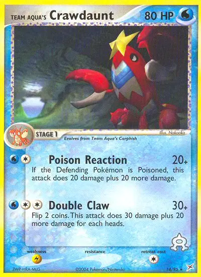 Team Aqua's Crawdaunt, Team Magma vs Team Aqua 14/95