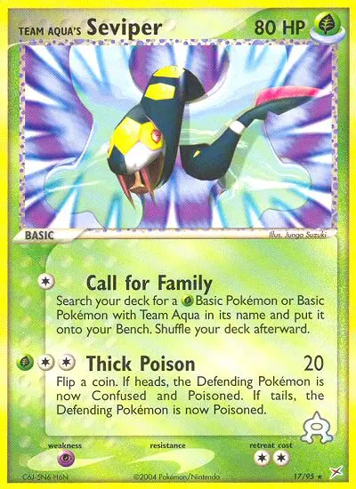 Team Aqua's Seviper, Team Magma vs Team Aqua 17/95