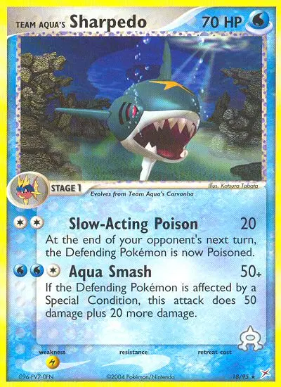 Team Aqua's Sharpedo, Team Magma vs Team Aqua 18/95