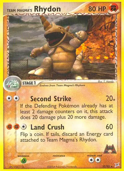 Team Magma's Rhydon, Team Magma vs Team Aqua 22/95