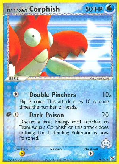 Team Aqua's Corphish, Team Magma vs Team Aqua 26/95
