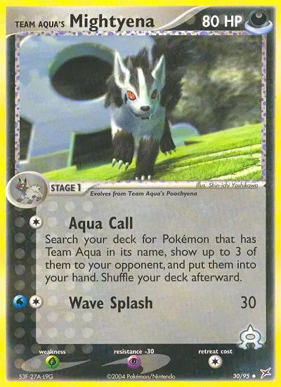 Team Aqua's Mightyena, Team Magma vs Team Aqua 30/95