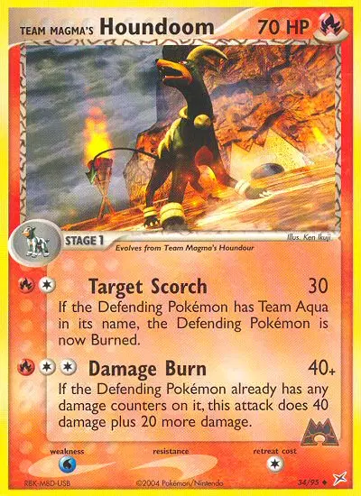 Team Magma's Houndoom, Team Magma vs Team Aqua 34/95