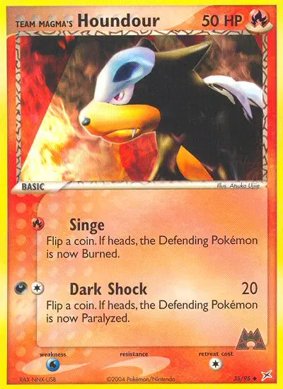 Team Magma's Houndour, Team Magma vs Team Aqua 35/95