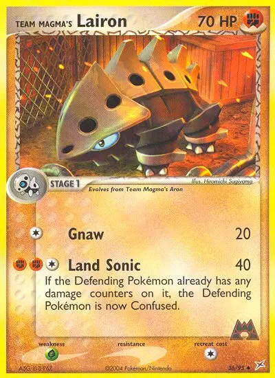 Team Magma's Lairon, Team Magma vs Team Aqua 36/95