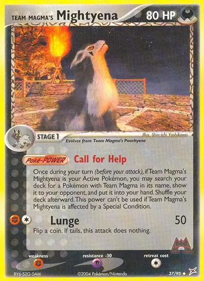 Team Magma's Mightyena, Team Magma vs Team Aqua 37/95